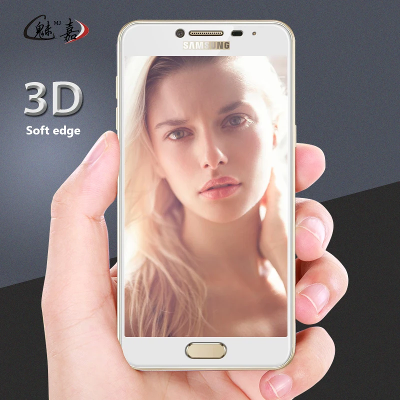MEIJIA 3D изогнутое мягкое закаленное стекло для Samsung Galaxy S7 A3 A5 A7 2017 J5 J7 prime C5 C7 Pro
