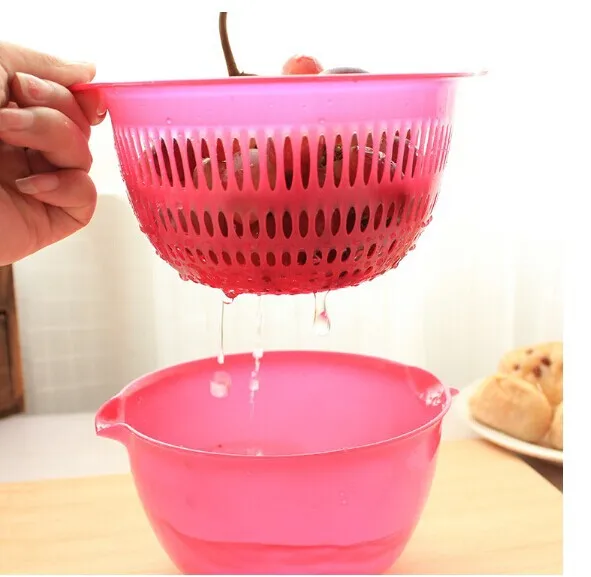 

2015 kitchen sink drain basket fruits and vegetables washing basket fruit Wash fruits pots plastic Drain vegetables basket O0064