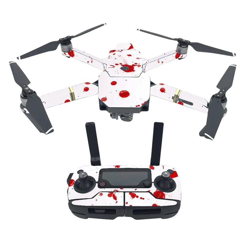 Много цветов водонепроницаемая углеродная графическая наклейка для DJI Mavic Pro цветные яркие наклейки для тела дрона/дистанционного управления/батареи/руки