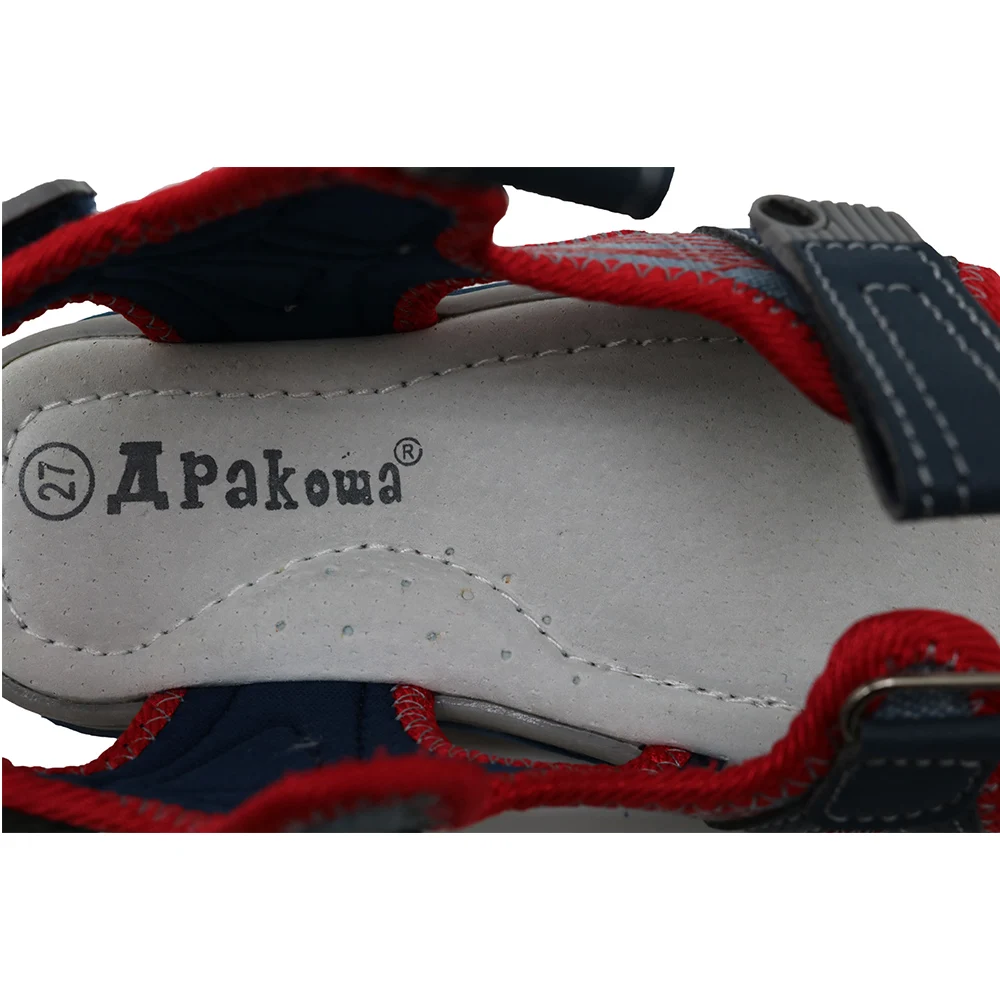 Apakowa Дети дошкольного возраста летние пляжные сандалии с открытым носком Для