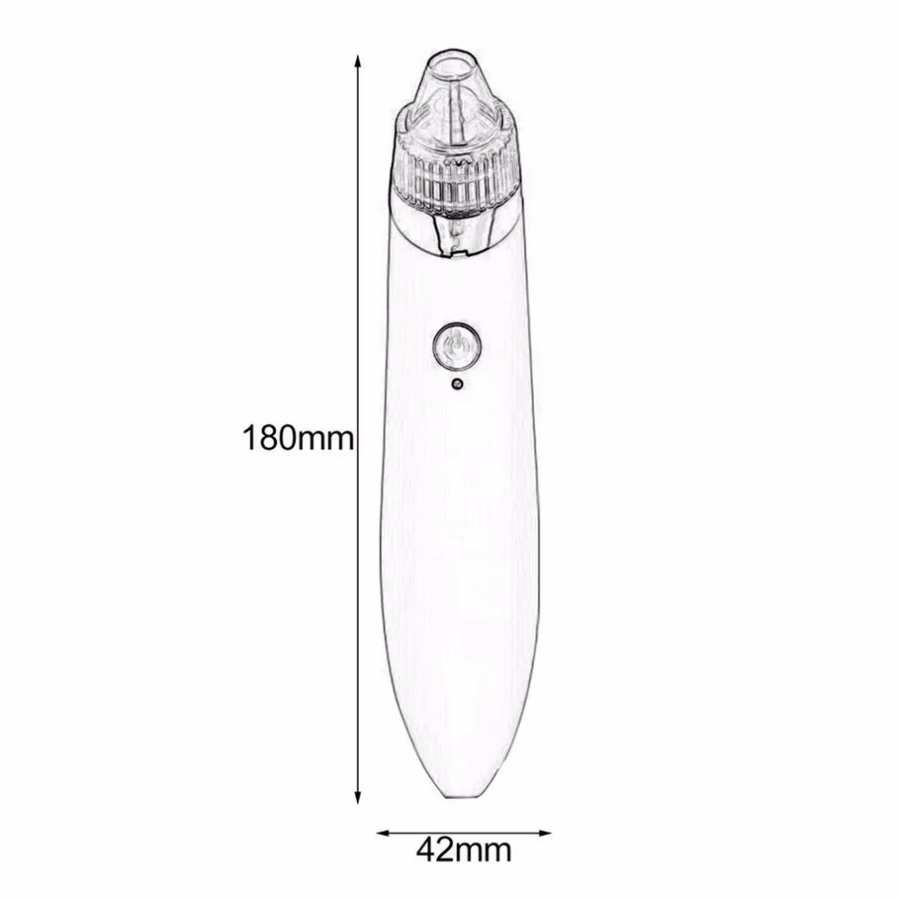 Портативный электрический прибор для удаления угрей лица вакуумное очищающее