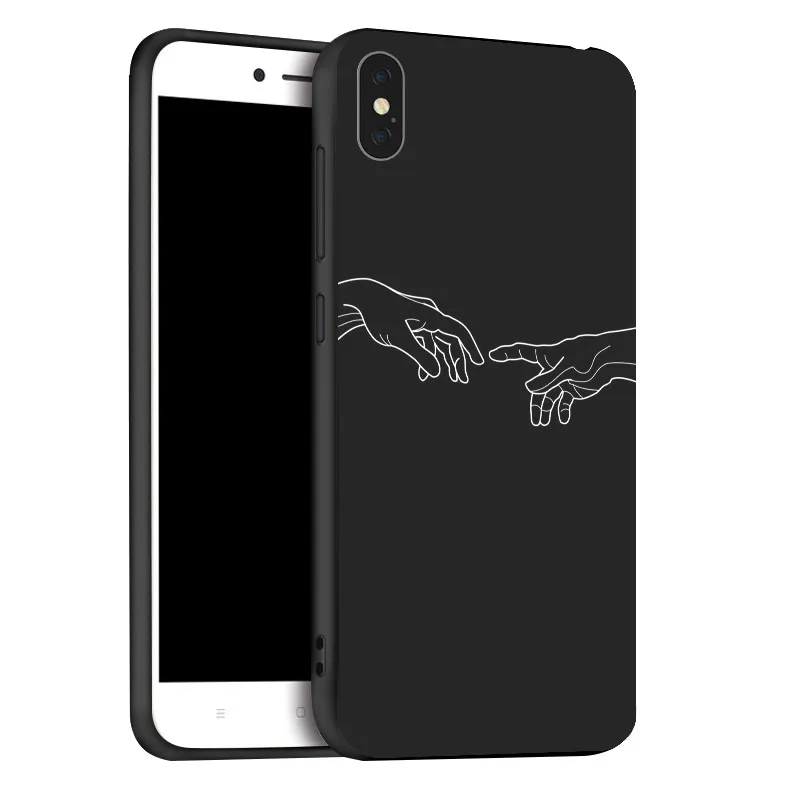 Черный матовый чехол из ТПУ для iPhone XR XS Max X 11 Pro, чехол с рисунком сердца для iPhone 7, 8, 7 Plus, 8 Plus, 6 s, 6Plus - Цвет: x069