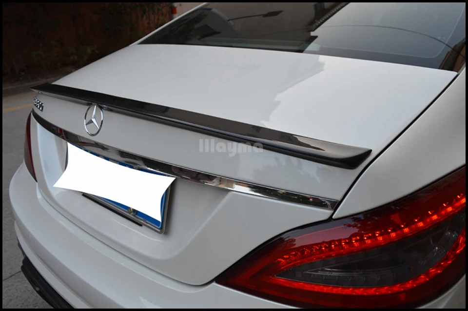 AMG Стиль углеродное волокно задний багажник спойлер для Benz класс CLS CLS250 CLS350 CLS63 AMG W218 2012- год автомобиль спойлер заднего крыла