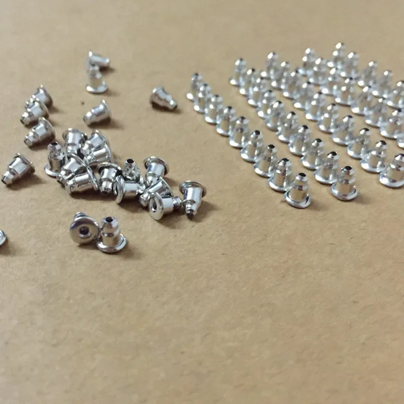 Серьги пробки 50 шт. золото с родиевым покрытием для крючков гвоздей стопоры