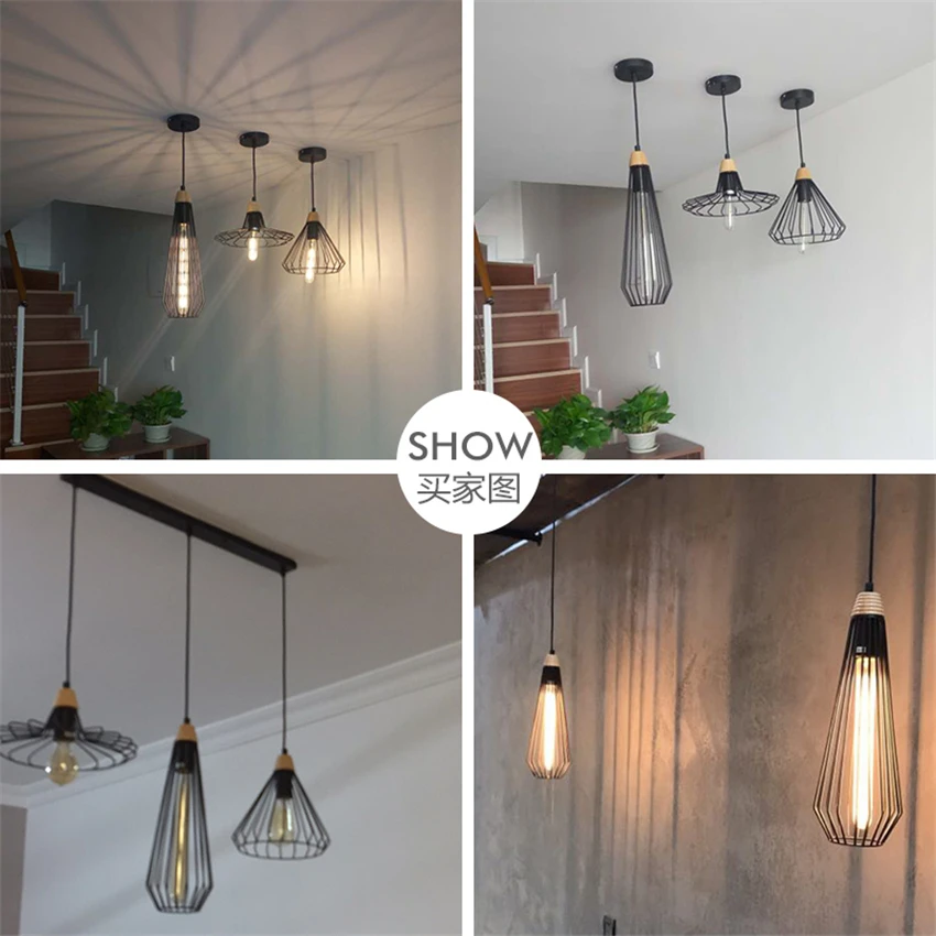 Modrn LED кухня столовая Бар подвесные светильники черный белый спальня гостиная