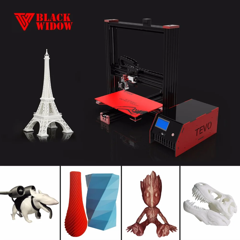 3D TEVO Black Widow 3d принтер набор OpenBuild алюминиевый экструзионный большая площадь