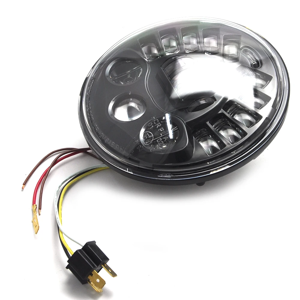 Передняя светодиодная фара 7 дюймов для мотоцикла верхсветильник светодиодный