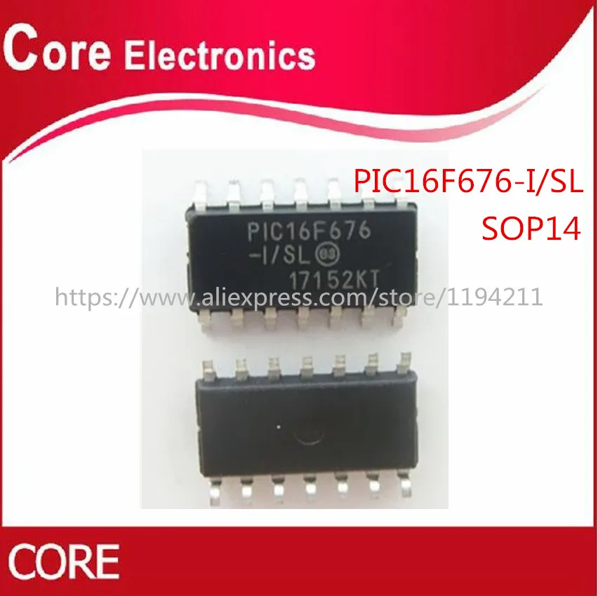 50 шт. IC PIC16F676 I/SL 16F676 SOP14|Интегральные схемы| |