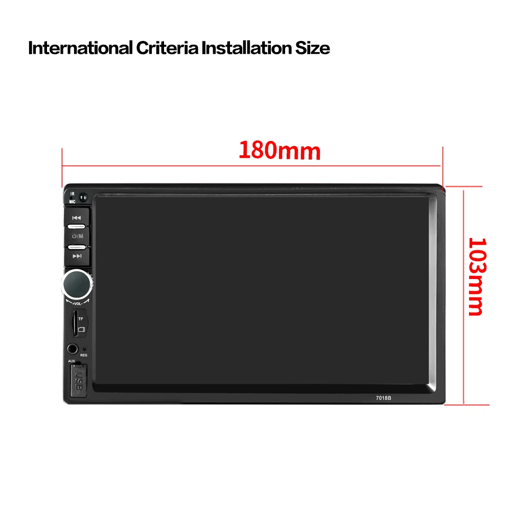 Hevxm 2 Din " автомобильный Радио HD Авторадио lcd сенсорный экран автомобильный стерео MP5 плеер Поддержка камеры заднего вида с пультом дистанционного управления 7018B