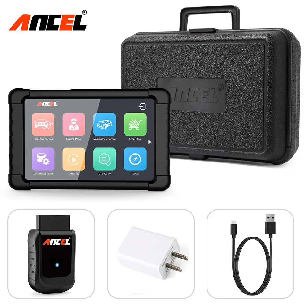 OBD2 US-Plug Ancel X5 OBD2 диагностический инструмент WiFi Автомобильный сканер OBD полная система Автомобильная диагностика подушка безопасности сброс масла ABS DPF ODB2 сканер - Цвет: OBD2 US-Plug