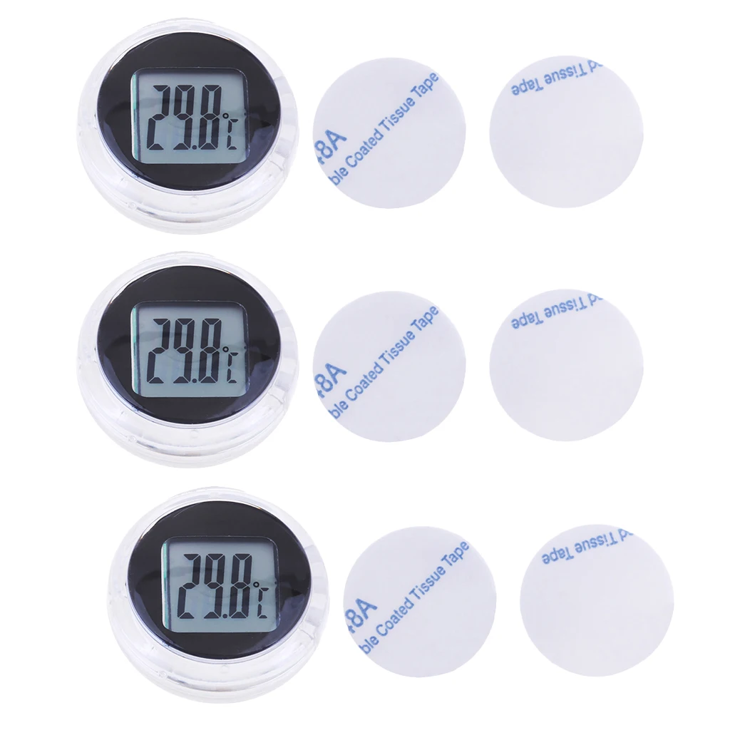 3 шт. водонепроницаемые цифровые температурные датчики для мотоцикла и