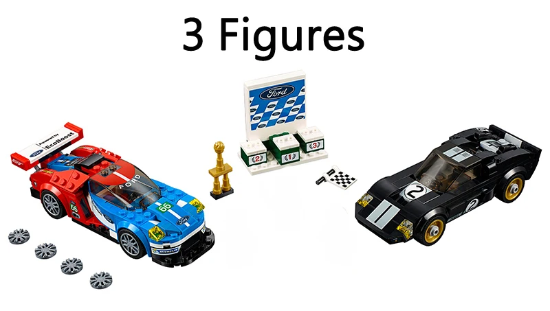 Бренд 28004 Technic Speed Champions 2016 Ford Gt & 1966 строительные блоки фигурки кирпичи игрушки