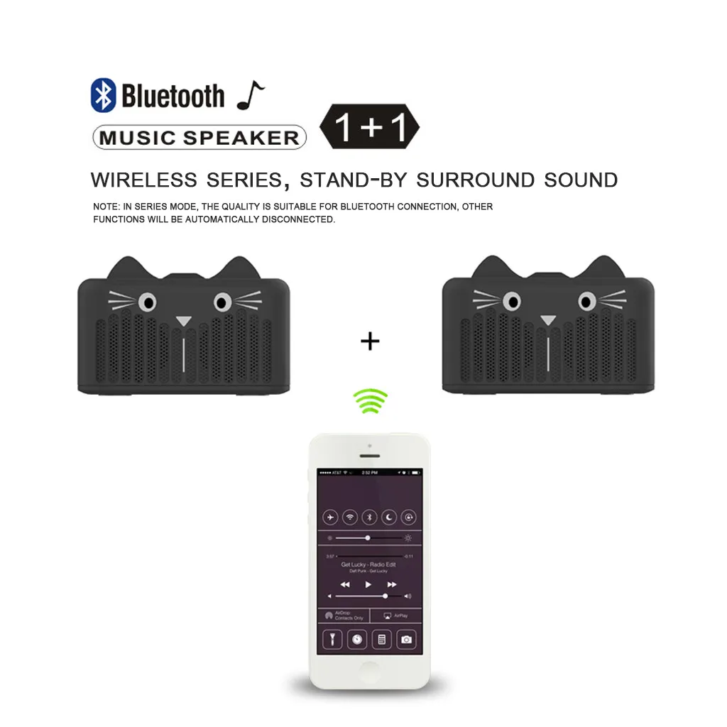 Новинка Bluetooth динамик FM радио TF карта и U диск милый мультяшный с подставкой чип