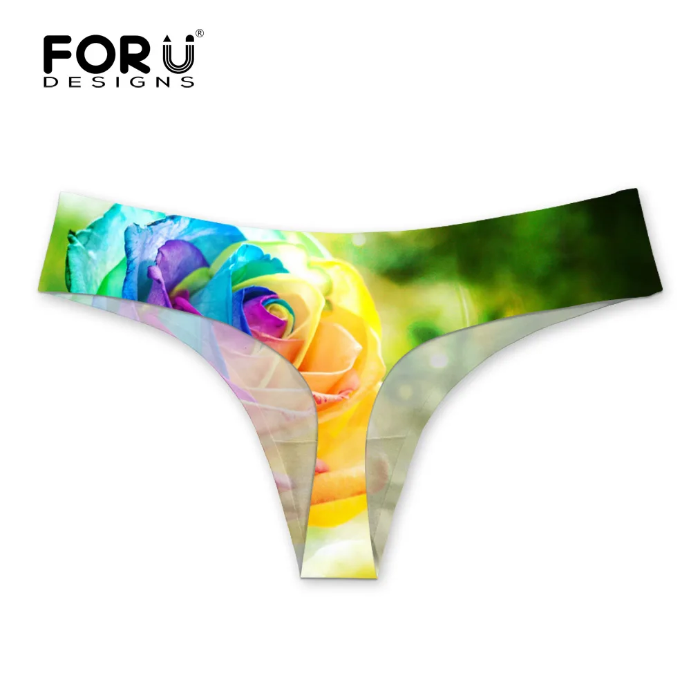 FORUDESIGNS 2018 горячее женское нижнее белье невидимое сексуальное с цветочным принтом