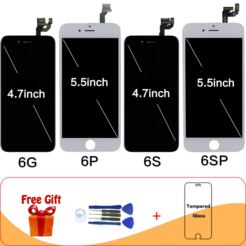 ЖК дисплей с сенсорным экраном и дигитайзером в сборе для Apple iphone 6 Plus 6s Plus|Экраны