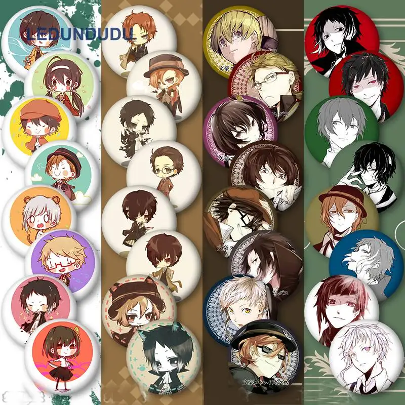 Аниме Bungo бродячие собаки Значки для косплея Dazai osamu брошка мультфильм Pin
