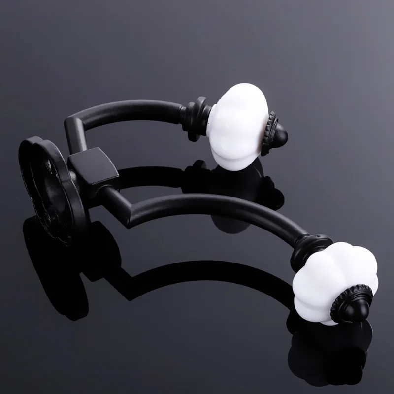 Настенный крючок внешняя деталь с Белыми Керамическими Ручками латунная вешалка