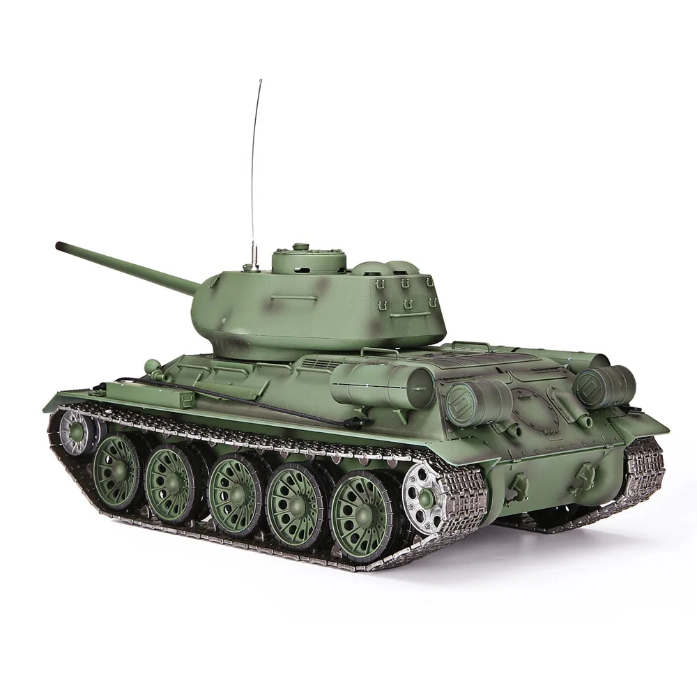 Heng Long 3909-1 1/16 2,4G 4CH T-34 Rc автомобиль армейский зеленый боевой танк металлический W/звук дыма игрушка RC танки детские игрушки