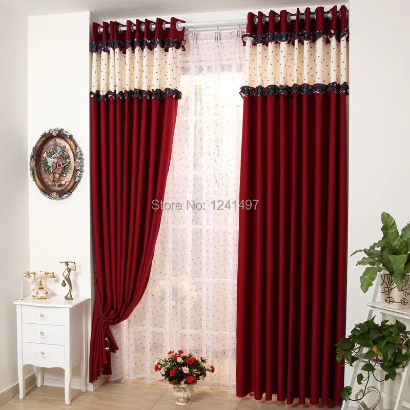 Фото Minimalist modern style red curtains upscale living room bedroom free shipping Дом и сад Minimalist modern style red curtains upscale living room bedroom free shipping Дом и сад