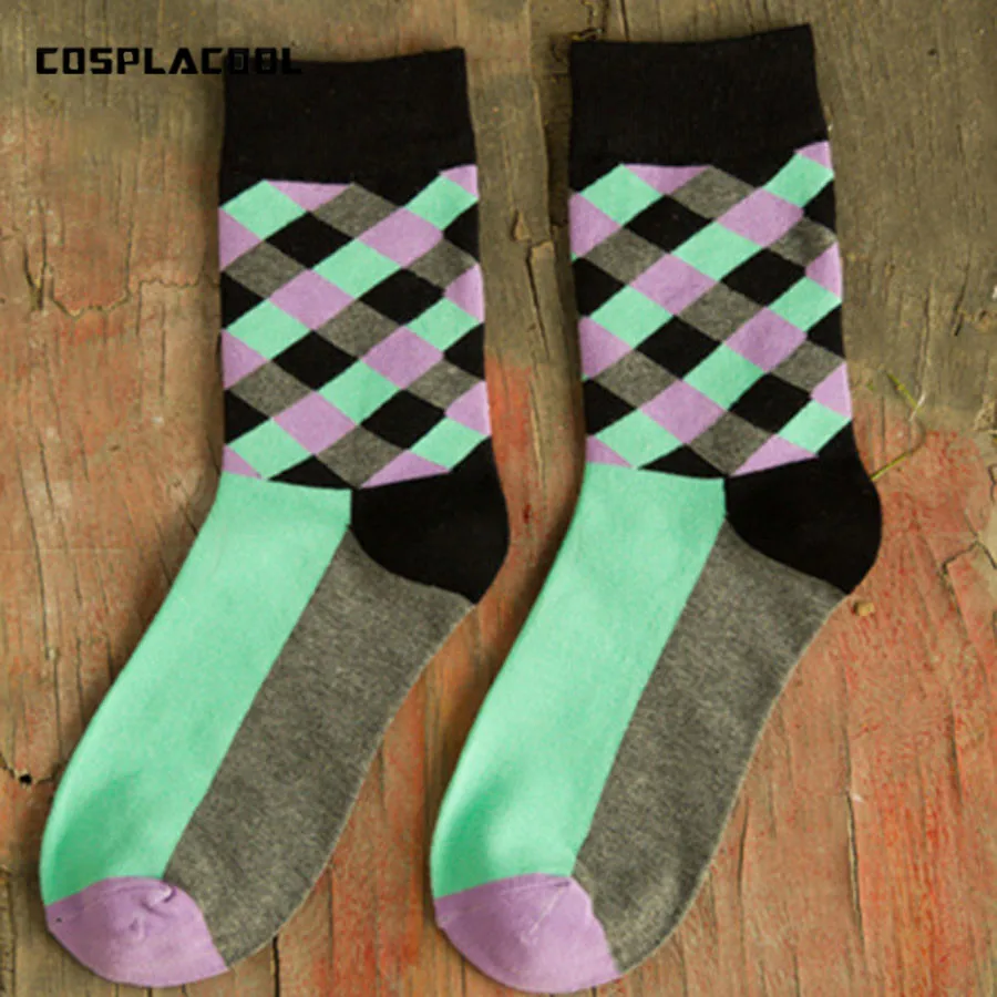 Носки COSPLACOOL высококачественные носки в английском стиле клетчатые с