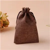 С кулиской, из джута джутовые мешки, 50 шт в наборе, 13x18 см подарочные пакеты для ювелирного bolsas de regalo joyero organizador может изготовленным на заказ логосом