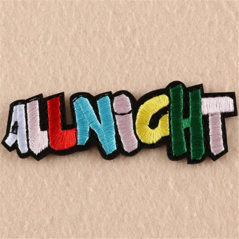 Женская/Мужская/детская одежда Diy Вышивка Байкерская нашивка ALLNIGHT deal с it Iron на