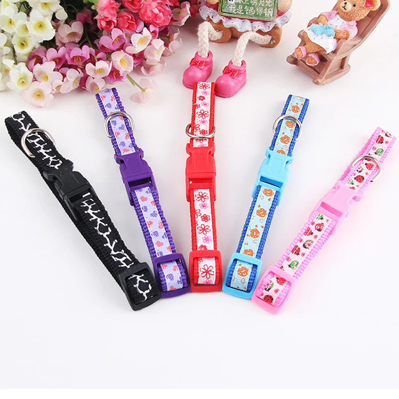 Pattern Design Pet Dog Cat Collar With Bells 1cm Width Adjustable 20-30cm Length For Small Dogs Holiday Beauty Grooming | Дом и сад