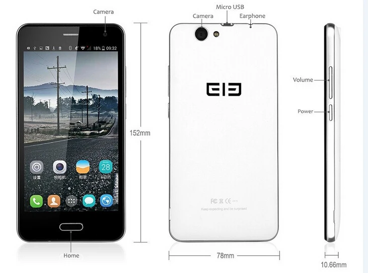 Оригинальный задний динамик Elephone P5000 для 5 дюймов Восьмиядерный MTK6592 сотовый