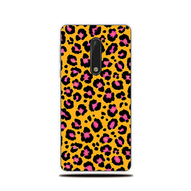 Силиконовый чехол с леопардовым принтом для Nokia 1 2 3 5 6 7 8 X5 X6 X7 мягкий Plus |