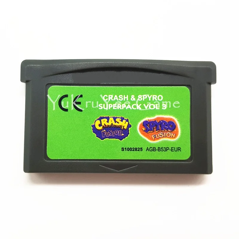 Crash Spyro Volume 3 Краш серии видеоигры карты памяти картриджа для 32 бит консоли аксессуары - Цвет: Crash Spyro Volume 3