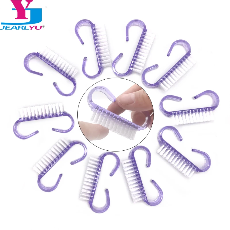 100 Pcs/lot Professional Nail Art Dust Brush Acrylic UV Gel Nail Art Dust Clean Brush Manicure Pedicure Tool Handle Nail Brushes
