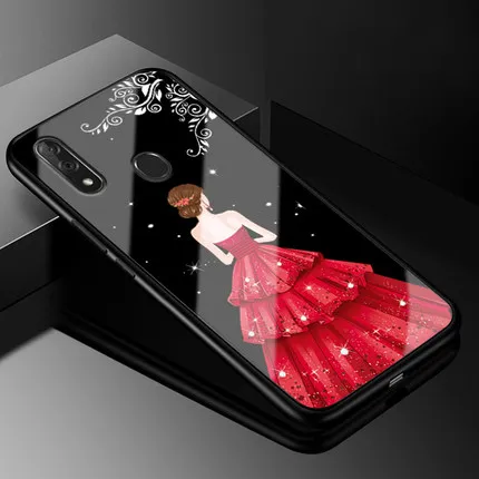 Чехол для zte blade V10, Модный чехол из закаленного стекла+ чехол с мягкими краями для zte blade V10 V1000, стеклянный жесткий чехол s V 10, оболочка funda - Цвет: A7