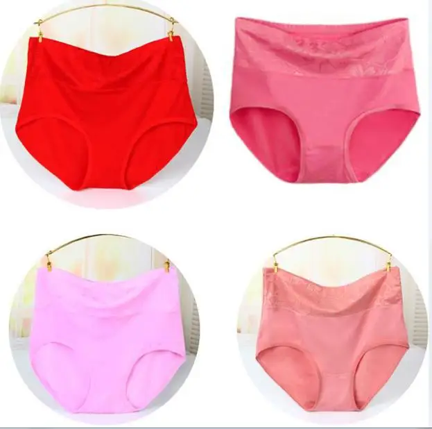 10 4 шт., Ropa Interior Femenina, Женские Модальные трусы, Трусики с высокой талией, нижнее белье большого размера, дамское нижнее белье - Цвет: 10