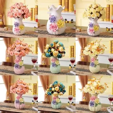 Красивая керамическая ваза домашний офис Фарфоровая Цветочная поделка | Дом и