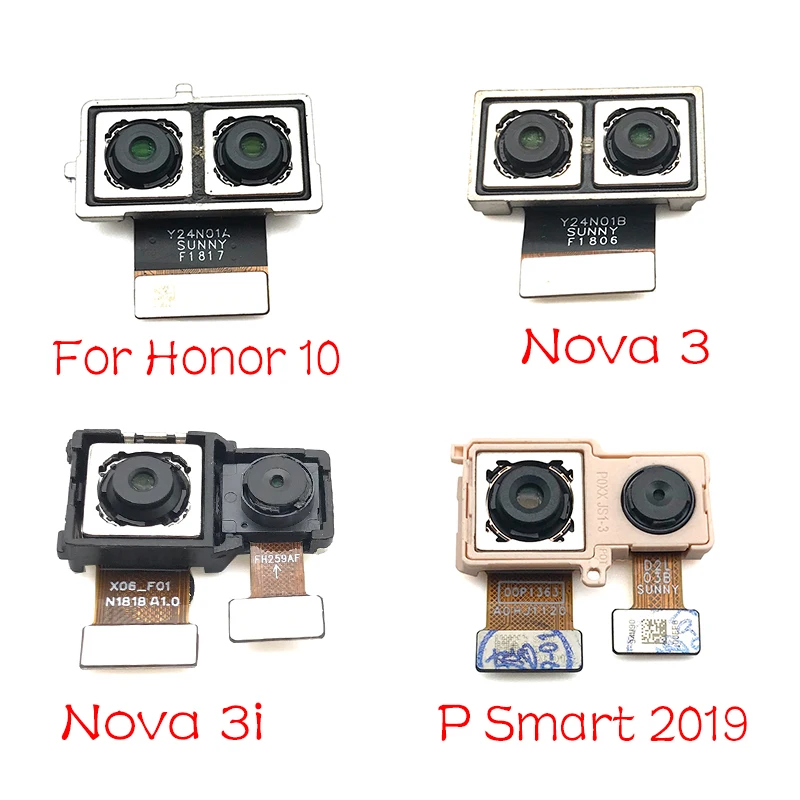 1 шт. для Huawei Nova 3 3i / Honor 10 P Smart 2019 задняя большая камера гибкий кабель Модуль