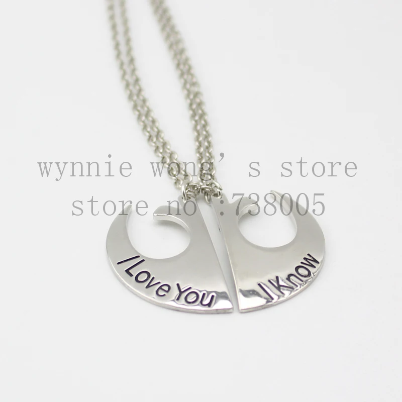 2015 Новый стиль Звездные войны эмблема бунцев влюбленных пар I Love you know 2 части