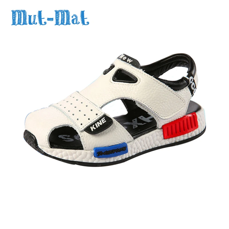 2019 Genuine Leather Sandals Male Toe Cap Covering Cowhide Kids Children Baby Toddler Shoes Boys For Girls |