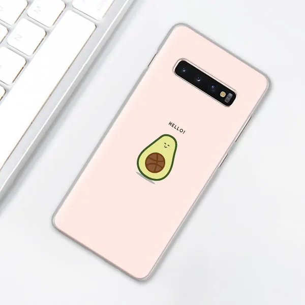 012 Забавные Tumblr авокадо чехол для телефона для samsung Galaxy S10e S10 плюс S7 S8 S9 Plus, Note 8, 9, 10, плюс S10 5G M20 M30 жесткий чехол Coque - Цвет: 012