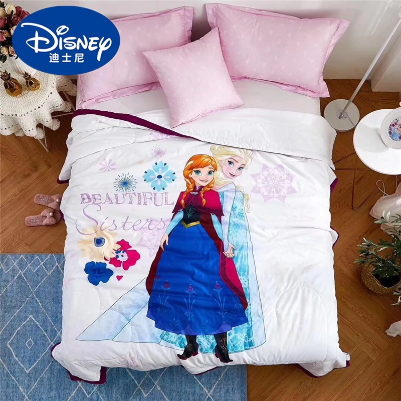 Disney холодное сердце Эльза и Анна для детей и взрослых летнее одеяло Стёганое одеяло хлопок леди один queen King мультфильм девушка спальня мягкие одеяло подарок