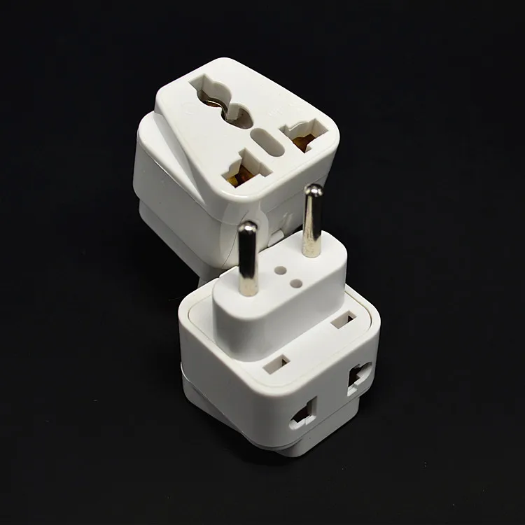 Универсальная белая/черная медная вилка для электропитания abs AU US UK to EU Швейцария