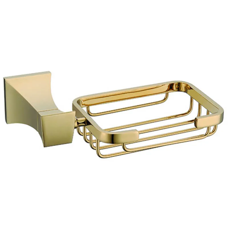 

Современный держатель для мыла и посуды для ванной комнаты, латунная никелевая щетка, золотистый Настенный комплект для туалета Бели GJKE2514A