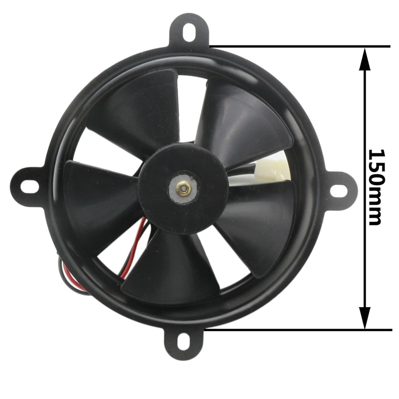 6 Inch Electric Cooling Fan Radiator For Quad Dirt Bike Buggy Atv Karting 150 200 250Cc Motorcycle Heat Sink Cooler Fans | Автомобили и