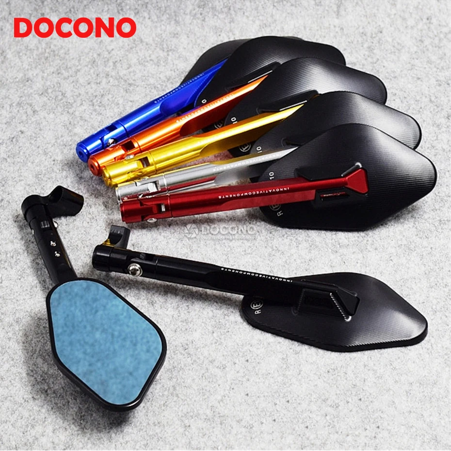 

Universal Motorcycle Mirrors CNC Rearview Mirrors For KAWASAKI VERSYS 1000 ER6N YAMAHA XTZ 250 FZ6R SUZUKI GSX-S750 RM 85L etc.