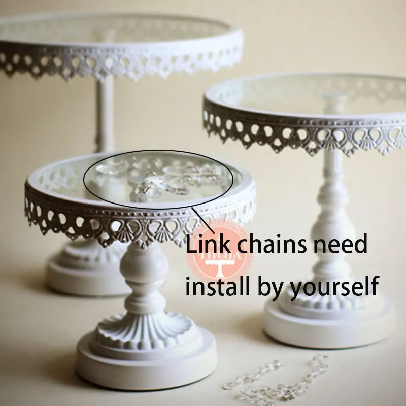 Стеклянная подставка для торта со стразами искусственный десертный стол