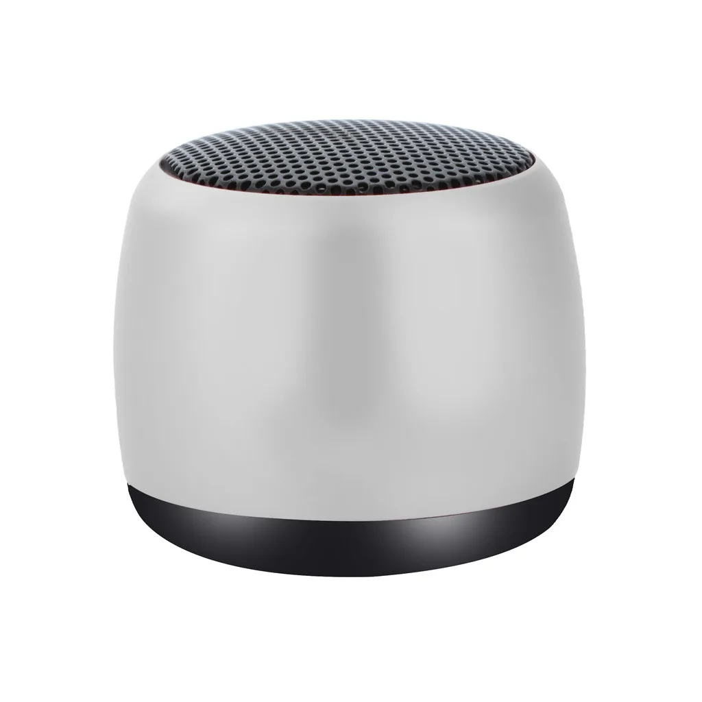 Silver Мини портативный Bluetooth+ FM MP3 динамик подзарядка музыки сабвуфер супер бас стерео беспроводной Bluetooth динамик - Цвет: Silver