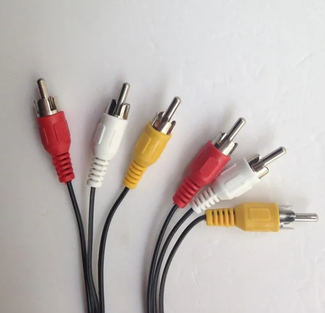 1 шт. 3 RCA штекер на аудио-видео кабель адаптер DVD HDTV AV стерео Удлинительный Разъемы