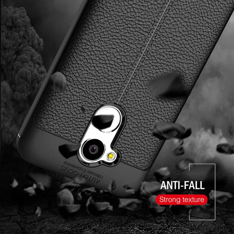 Reaoom Phone Case for Huawei Honor 6A Vintage Litchi Leather Soft TPU Shell Business Cover Capa Funda |