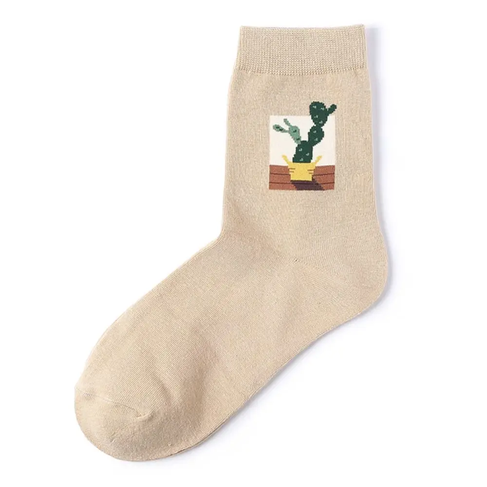 Женские хлопковые носки с забавным рисунком для девочек короткие хипстерские