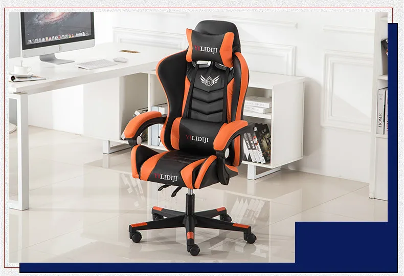 Игровой стул Silla Gamer Cadeira Gamer, домашний Офисный Компьютерный стул, регулируемый по высоте, кресло с откидной спинкой Silla Oficina Chaise