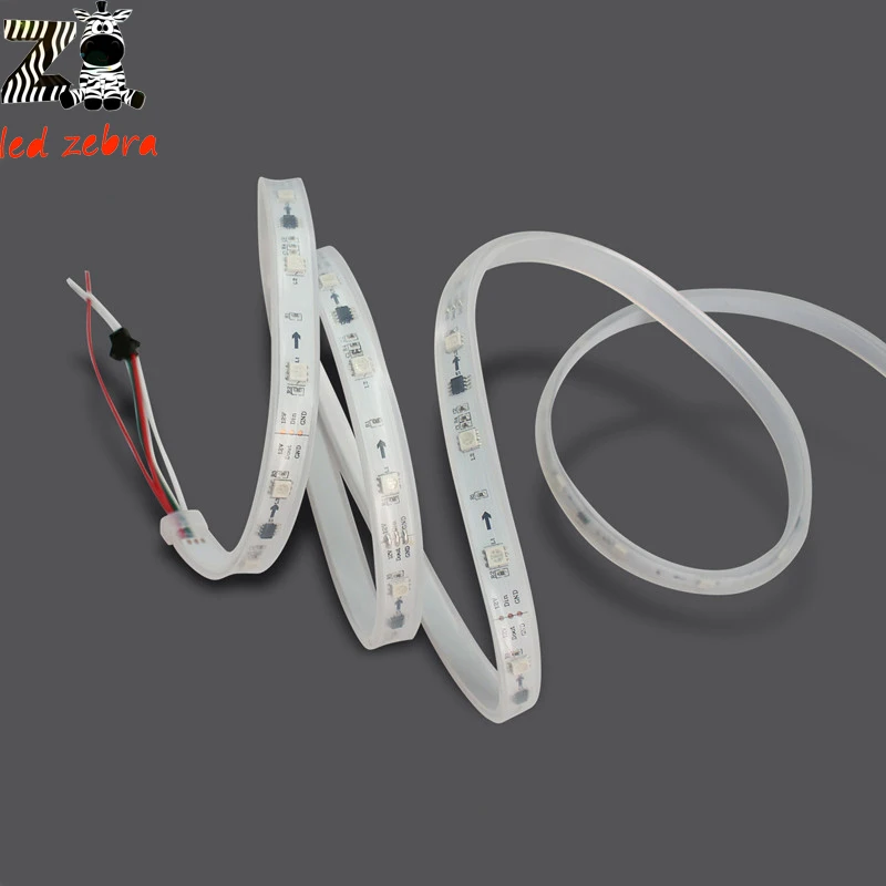 200 шт. WS2811 RGB светодиодные полосы 30 светодиодов/M IP67 водонепроницаемый 5050 SMD каждые